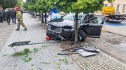 Volvo wjechało w nidzicki ratusz. Co się stało?