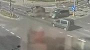 Wypadek na skrzyżowaniu ulic Bema/Paderewskiego/Bohaterów Warszawy w Bartoszycach