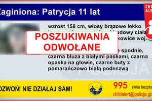 11-letnia Patrycja odnaleziona. Child Alert został odwołany