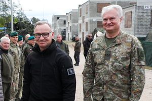 Andrzej Duda i prezydent Litwy odwiedzili Orzysz