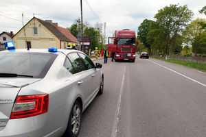 56-letni pieszy zginał pod kołami TIRa