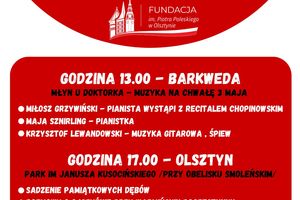 Koncerty oraz sadzenie drzew na Warmii i Mazurach z okazji Święta Konstytucji