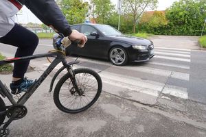 Rowerzyści kontra skrzyżowanie w Olsztynie [ZDJĘCIA]