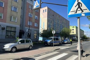 Wypadek na przejściu dla pieszych w Piszu