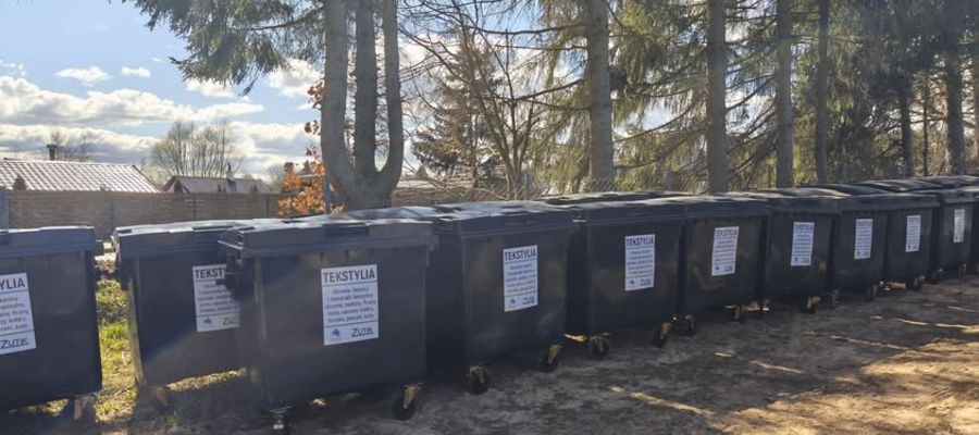 Kontenery na tekstylia stanęły w miejscowościach gminy Dywity