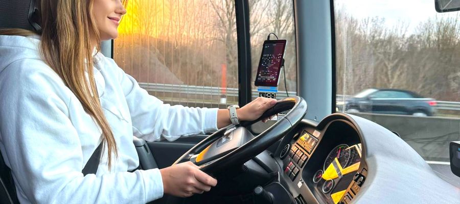 W drodze za kierownicą autokaru turystycznego