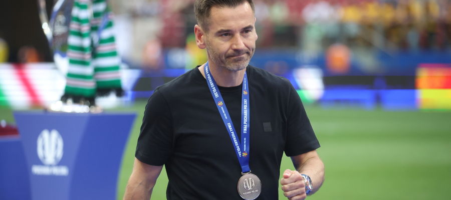 Trener Pogoni Szczecin Robert Kolendowicz 