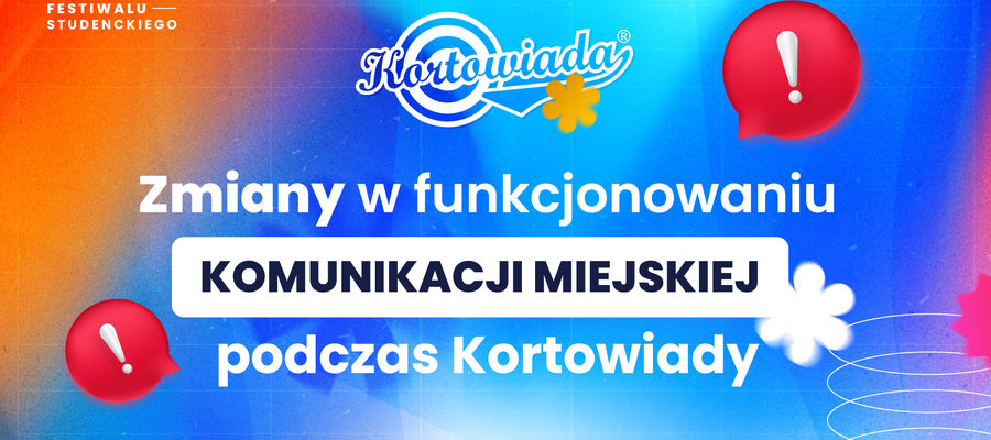 Zmiany w komunikacji miejskiej podczas Kortowiady 2025