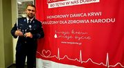 Policjanci z Warmii i Mazur uhonorowani za ratowanie życia krwią