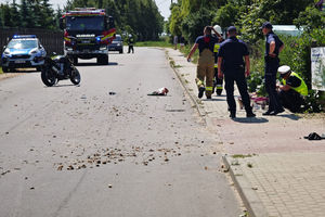 Groźny wypadek. Ranny 82-letni rowerzysta