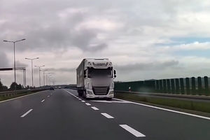 Ciężarówką pod prąd trasą S7