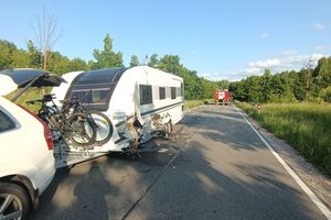 Groźna kolizja na DK16!