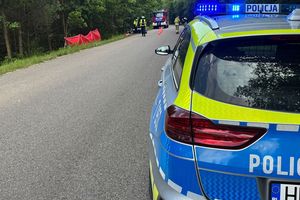 Tragedia na drodze. 42-letni motocyklista zginął na miejscu zdarzenia