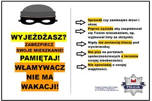 Włamywacz nie ma wakacji!