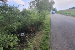 Motocyklista trafił do szpitala
