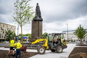 Plac Bankowy się zazielenia – drzew przybywa!
