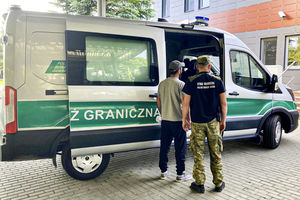 Kontrola straży granicznej w Braniewie. Cudzoziemiec wraca do Gruzji