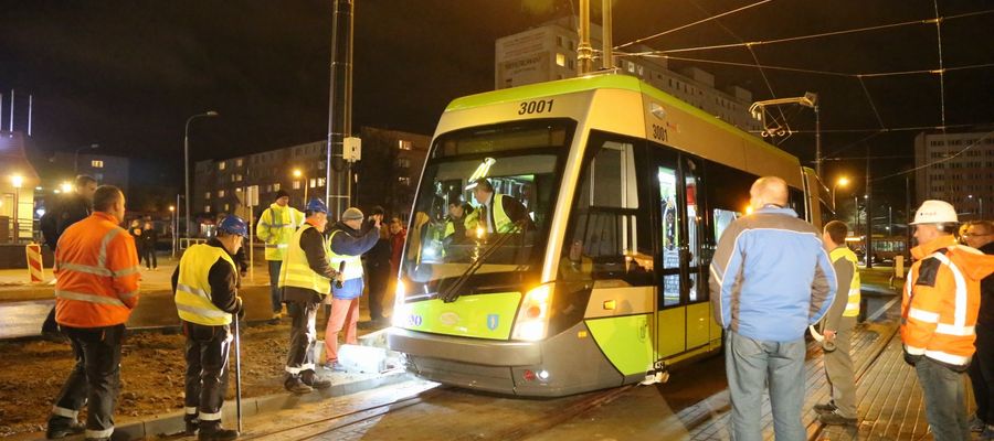 Testy przed uruchomieniem pierwszej linii tramwajowej w Olsztynie w 2015 roku