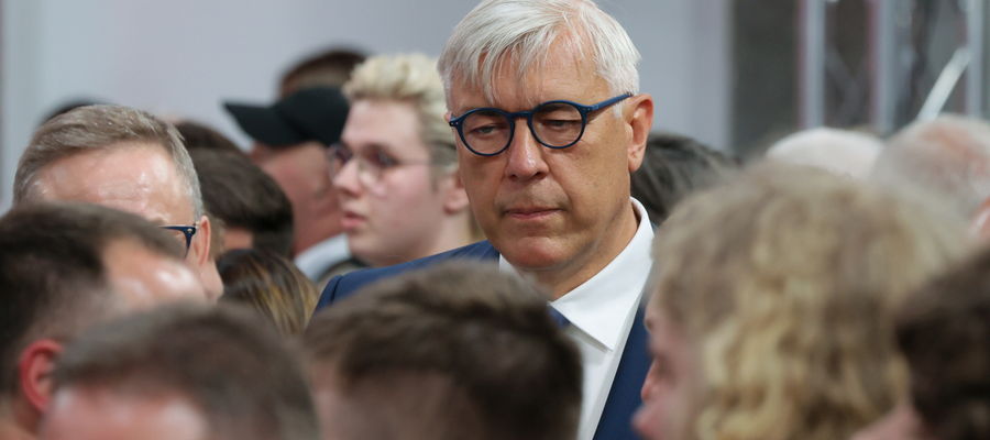 Roman Giertych w sztabie wyborczym kandydata KO w wyborach prezydenckich, prezydenta Warszawy Rafała Trzaskowskiego w Warszawie.