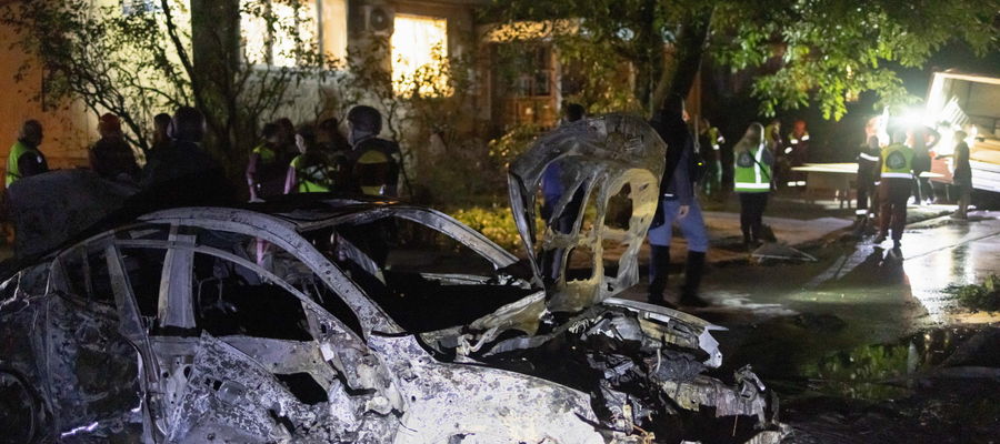 Zmasowany atak Rosji na Ukrainę.