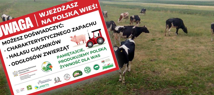 Rolnicy wieszają tablice: „Wieś to nie kurort”. Akcja, która ma utemperować wakacyjne oczekiwania