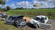 Czołówka na drodze wojewódzkiej