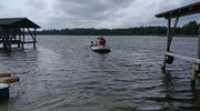Akcja ratunkowa na Jeziorze Łaźno