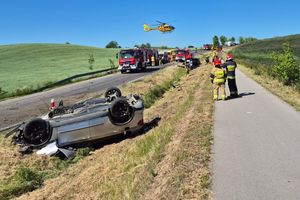 Czołowe zderzenie w Probarku. 19-letni sprawca wypadku był nietrzeźwy