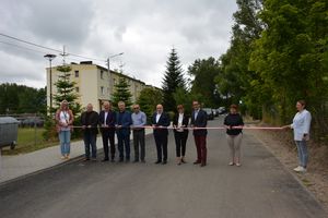 Otwarcie przebudowanej drogi gminnej w Wojciechowie