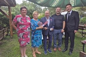 Burmistrz Nowego Miasta Lubawskiego z wizytą u par obchodzących 50-lecie małżeństwa