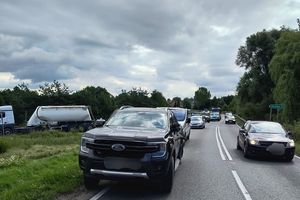 Weekend na drogach powiatu działdowskiego: kolizje, nietrzeźwy rowerzysta i uszkodzone pojazdy