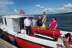 Święty Brunon płynął przez Niegocin