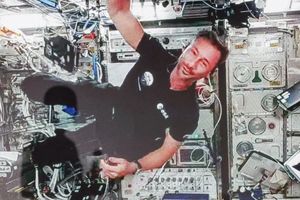 Kosmiczne rozmowy z Rzeszowa. Polak z ISS odpowiadał młodzieży