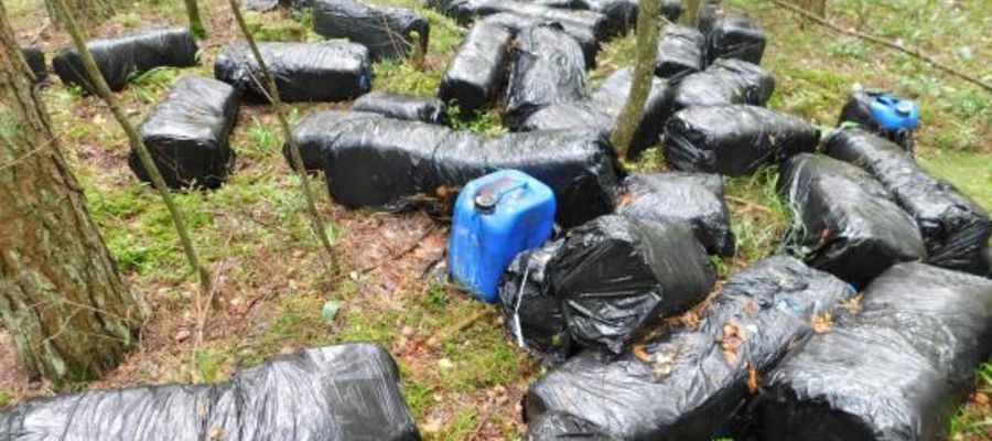 Toksyczne odpady porzucone w lesie. Interweniowały służby ratunkowe