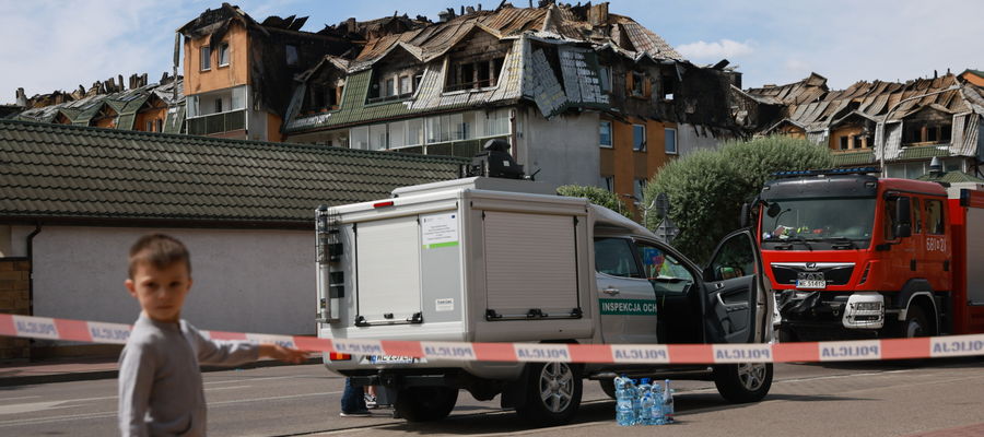 Pożar w podwarszawskich Ząbkach.