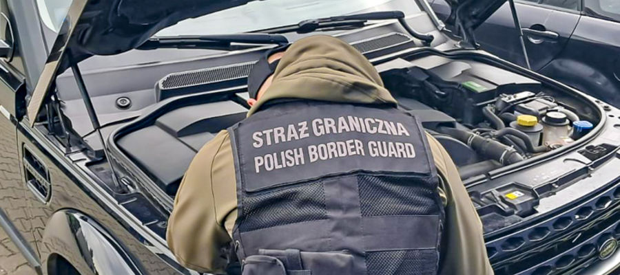 Skradziony SUV za setki tysięcy odzyskany dzięki strażnikom z Warmii i Mazur 