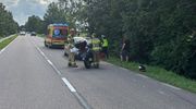 Motocyklista wjechał w tył skody – obaj kierowcy trzeźwi