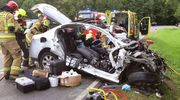 Nie żyje 17-latek i jego ojciec. Tragiczne wieści po wypadku w Ługwałdzie [ZDJĘCIA]