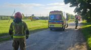 21-letni motocyklista wjechał w idące poboczem 6-latki