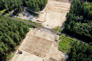 [DRON] Co się dzieje na placu budowy wylotówki na Warszawę?