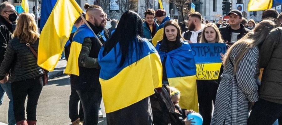 Ukraińcy, demonstracja, zdjęcie podglądowe 