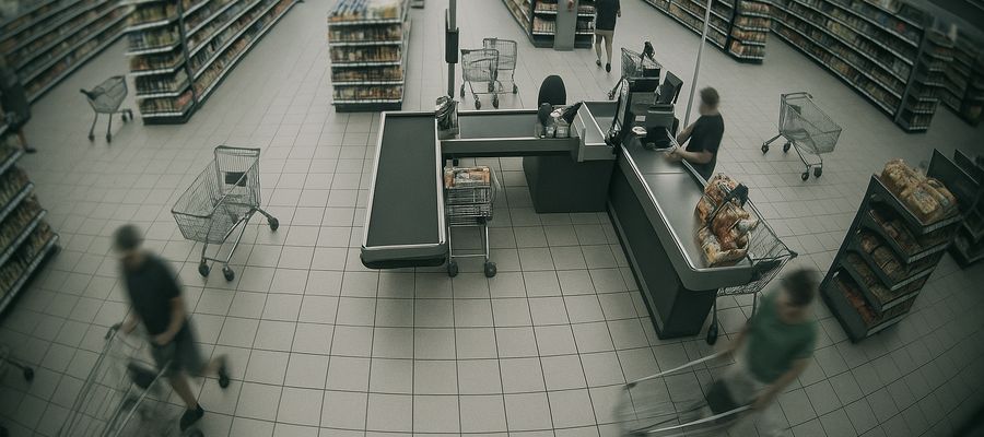 Monitoring namierzył złodziejkę okularów