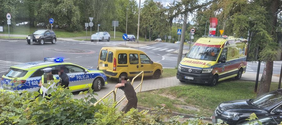 Potrącenie pieszej na przejściu dla pieszych