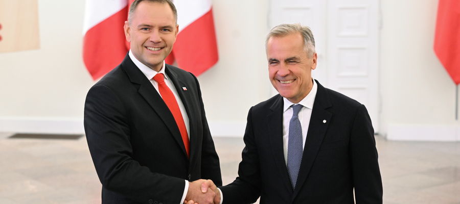 Spotkanie prezydenta Karola Nawrockiego i premiera Kanady Marka Carneya.