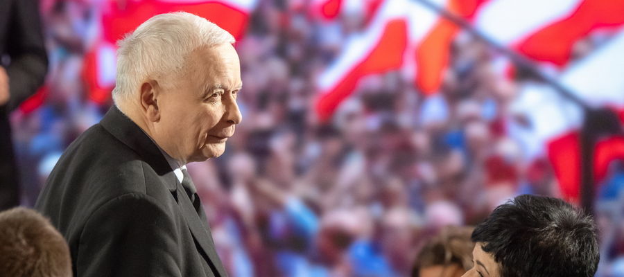 Bydgoszcz, 25.08.2025. Prezes Prawa i Sprawiedliwości Jarosław Kaczyński (L) .