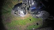 Motocyklista zderzył się z sarną, trafił do szpitala