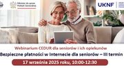 Webinarium "Bezpieczne płatności w Internecie dla seniorów"