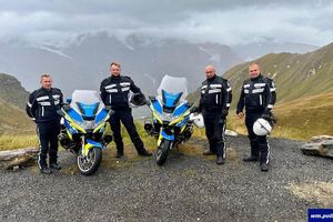 Policjanci z Warmii i Mazur na międzynarodowym szkoleniu motocyklowym w Austrii