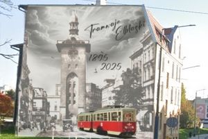 W Elblągu powstaje mural na 130-lecie tramwajów