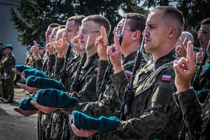 Uroczysta przysięga wojskowa w Gołdapi
